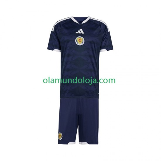 Camisola Escócia Criança Equipamento Primeiro 2026 Manga Curta